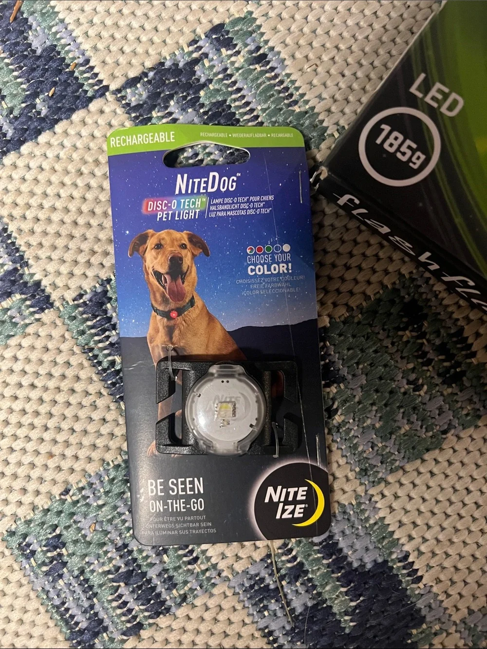 Dog bundle  niteize Flashflight LED Light-Up Flying Disc  ball  light